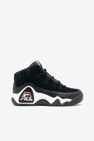 FILA Grant Hill 1 Sneakers Black / White / Red,Womens Shoes | CA.FXCQKY074